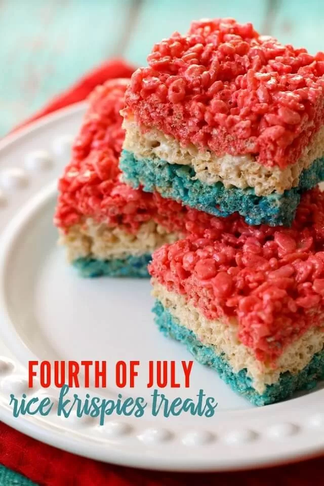 Patriotic Rice Krispie Treats