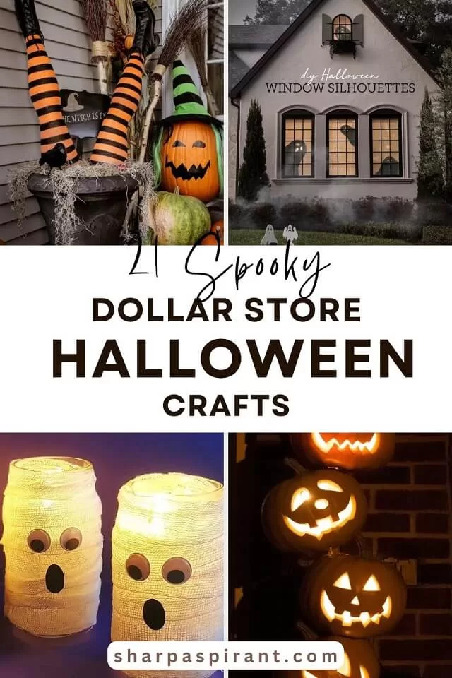 Transform your home on a budget with 21 DIY dollar store Halloween decorations that are easy, spooky, and fun to make! Check them out now!