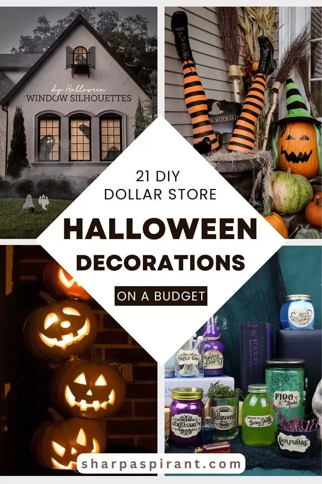 Transform your home on a budget with 21 DIY dollar store Halloween decorations that are easy, spooky, and fun to make! Check them out now!