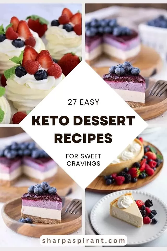Easy Keto Dessert Recipes – keep your Ketogenic Diet guilt-free while indulging on your sweet cravings! These healthy Keto Desserts are quick to cook; some are no-bake and low carb that will never break your ketosis. Keto Fat Bombs, chocolate, cream cheese, cheesecakes and other pleasures all Keto-friendly! #keto #ketogenic #ketodiet #recipe #desserts #diet #food #dessertfoodrecipes #ketorecipes #lowcarb
