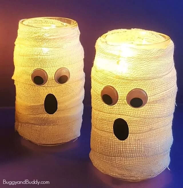 Mason Jar Mummies