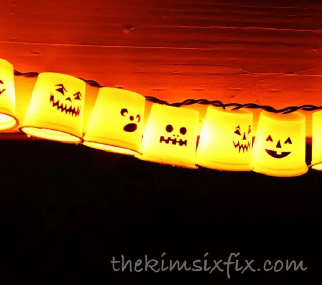Pumpkin Cup Garland