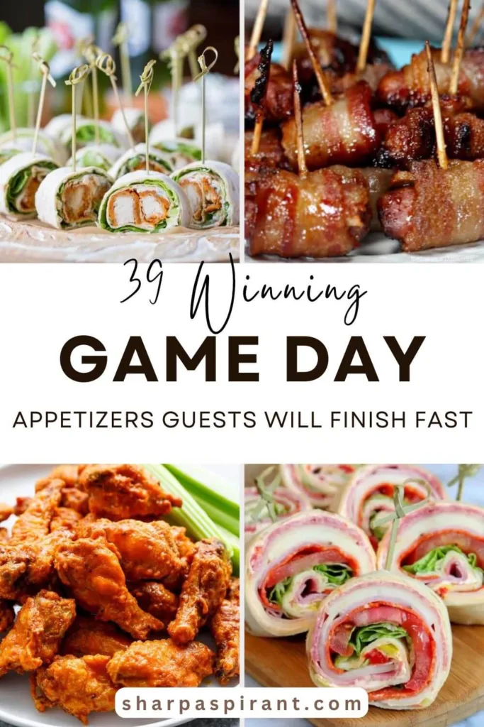 39 easy game day appetizers with crowd-pleasing snacks, quick finger foods and football party recipes perfect for feeding your hungry guests.