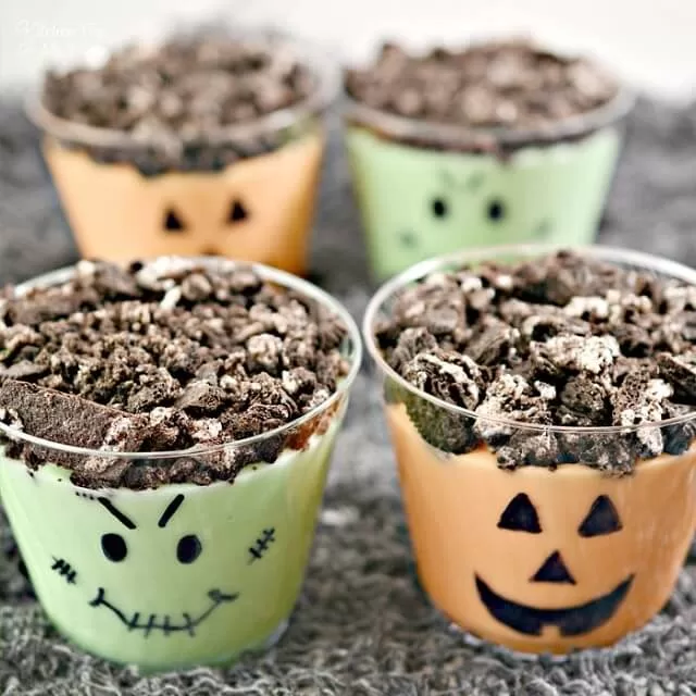 Layer crushed Oreos and chocolate pudding for a dirt-like effect.