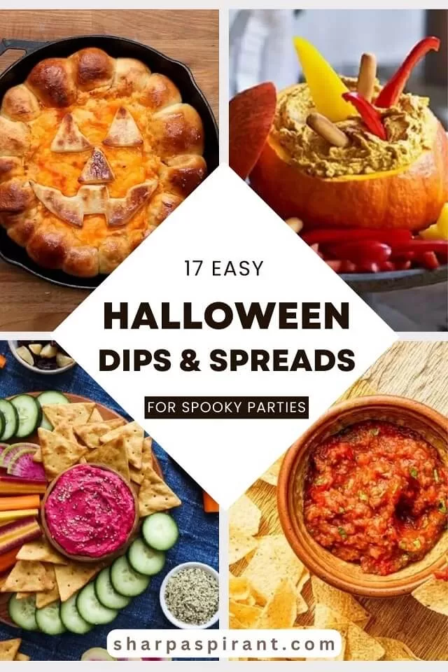 Serve spooky Halloween dips and spreads with sweet and savory flavors. Perfect for parties, easy appetizers, and festive holiday fun!