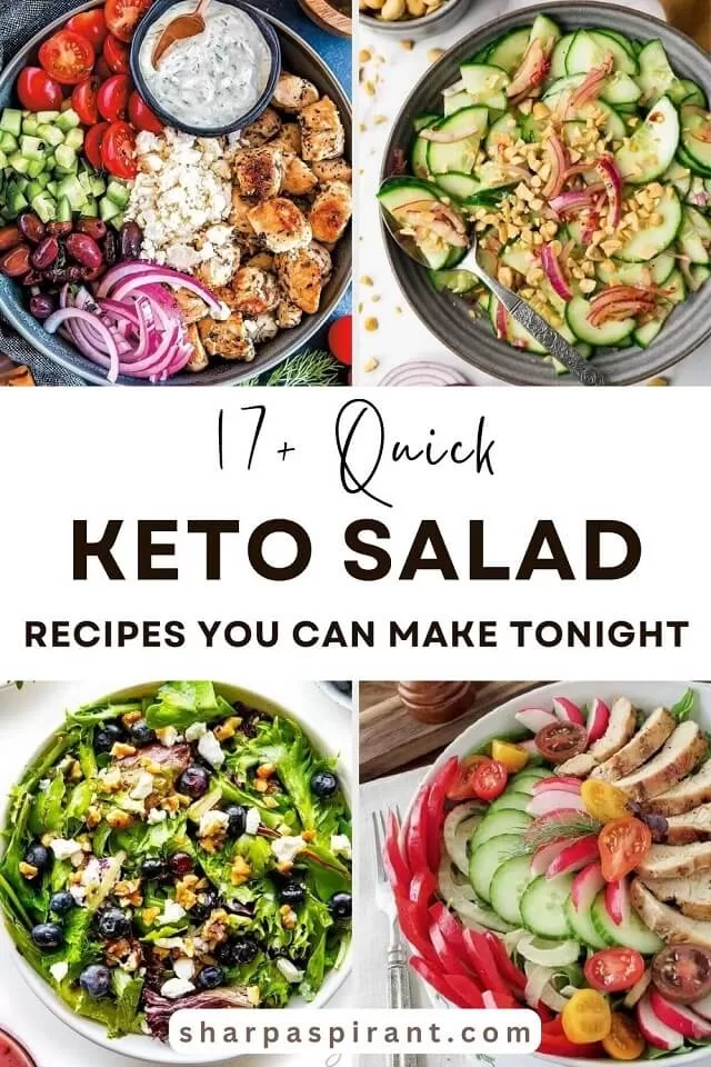 Get 17+ easy keto salad recipes with fresh, low carb ingredients, quick prep, and flavorful toppings for healthy lunches, dinners, and meal prep.
