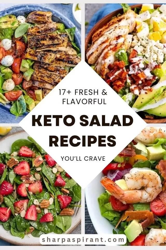 Get 17+ easy keto salad recipes with fresh, low carb ingredients, quick prep, and flavorful toppings for healthy lunches, dinners, and meal prep.