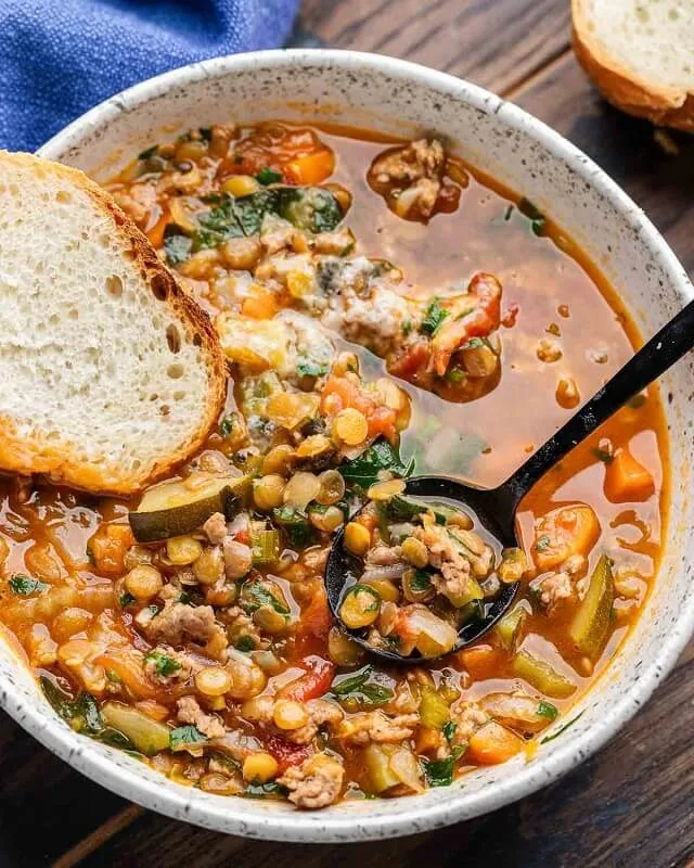Lentil and Sausage Soup