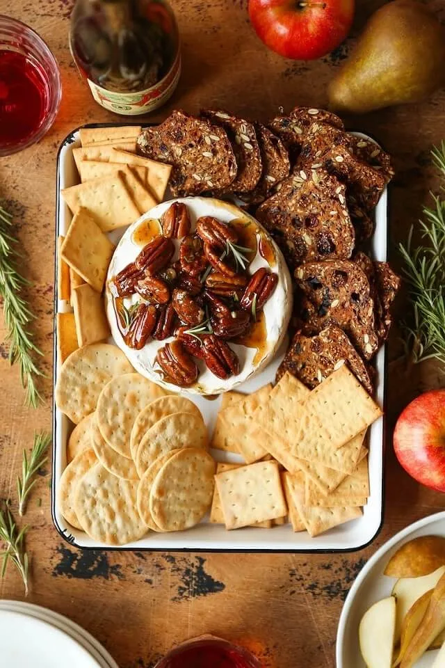 Maple Pecan Baked Brie
