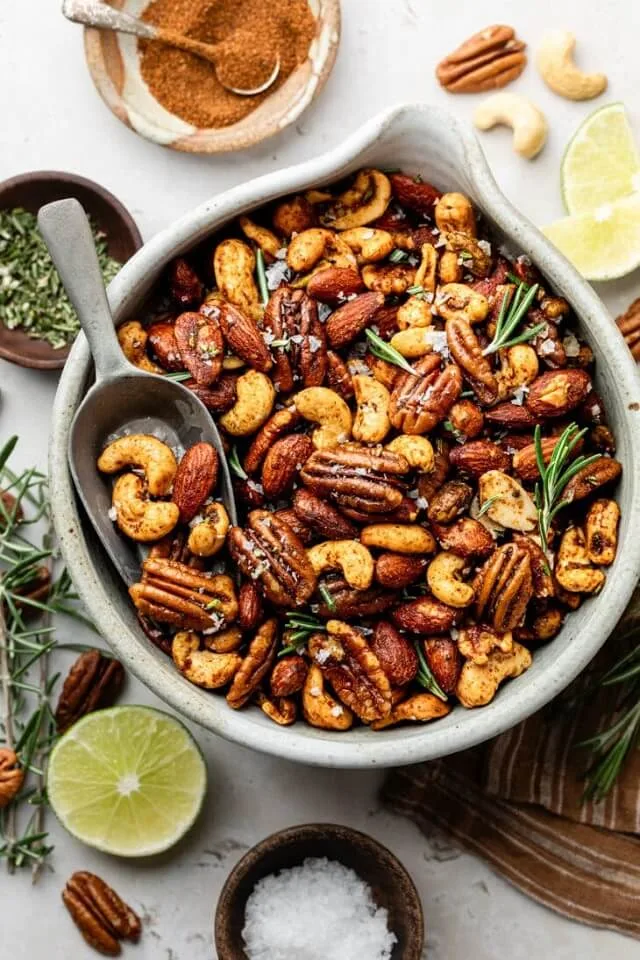 Chili and Rosemary Roasted Nuts Chili and Rosemary Roasted Nuts