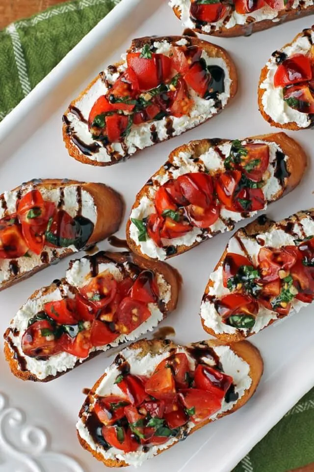 Tomato and Goat Cheese Bruschetta