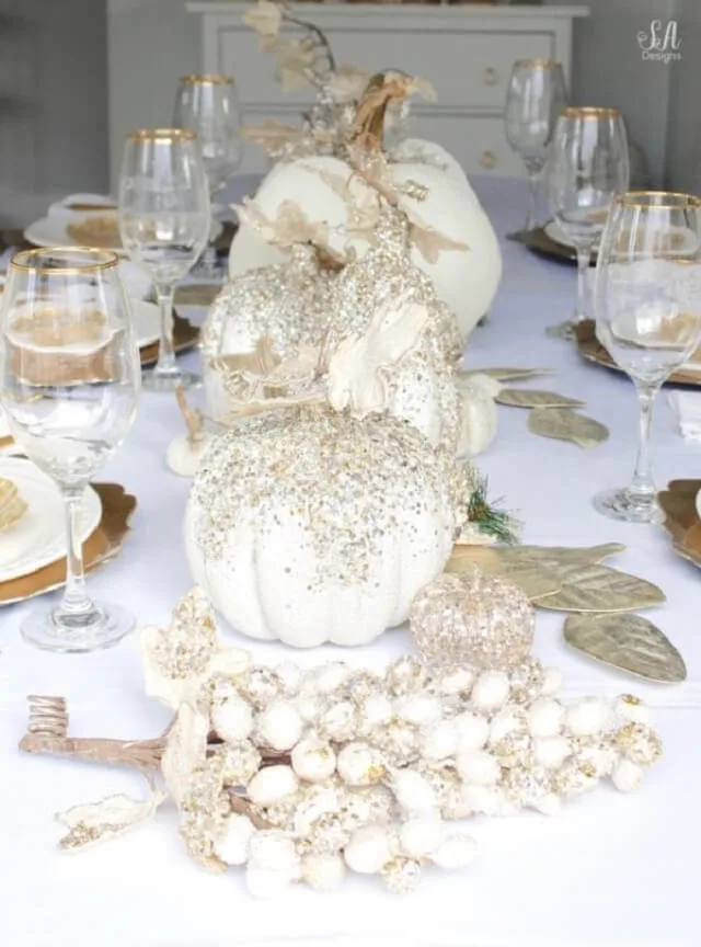 Gold and White Glam Setup