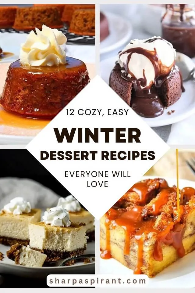Warm up your season with these 12 winter dessert recipes, from gooey brownies to creamy puddings — easy, comforting, and perfect for holiday baking.