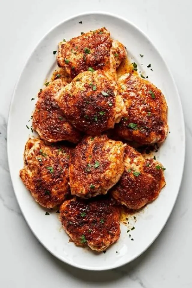Oven Roasted Chicken Thighs