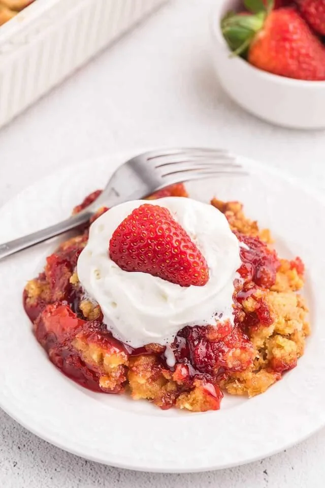 Strawberry Dump Cake