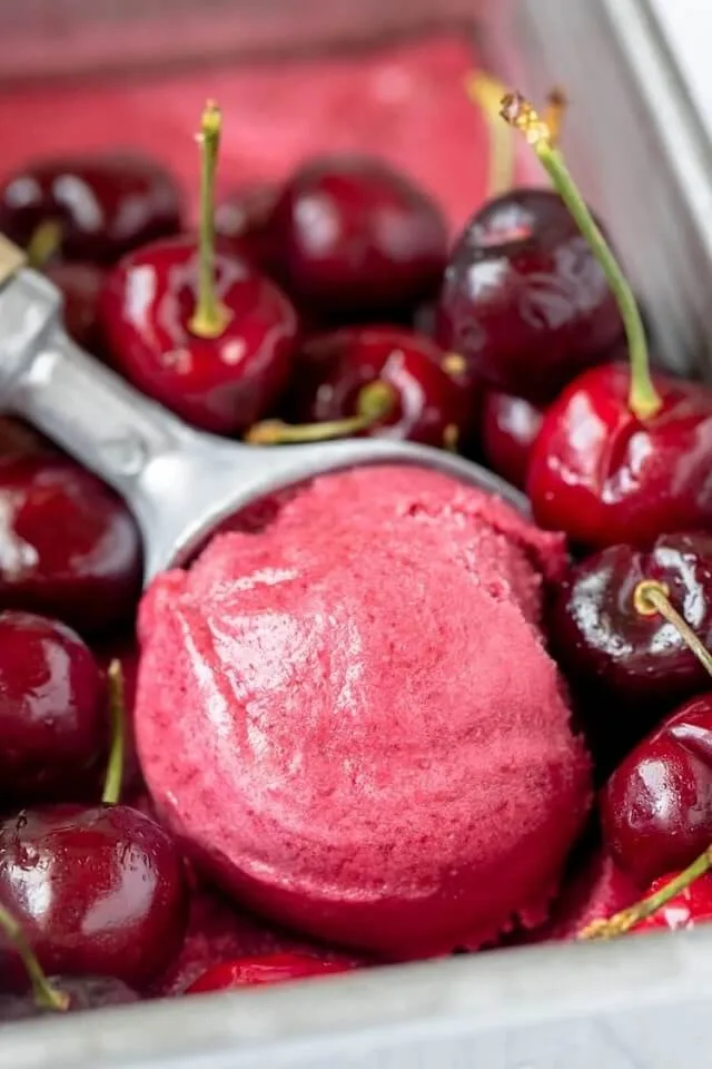 Fresh Cherry Sorbet