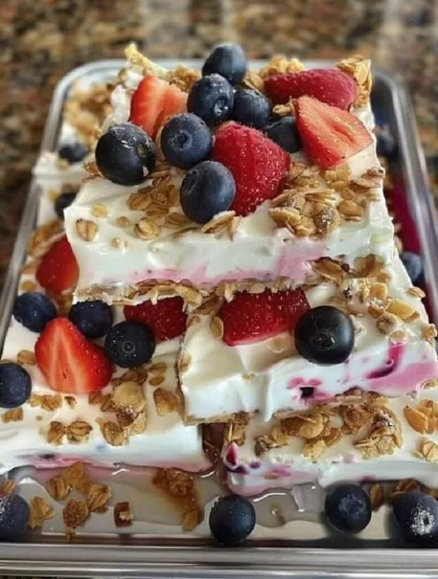Berry yogurt bark