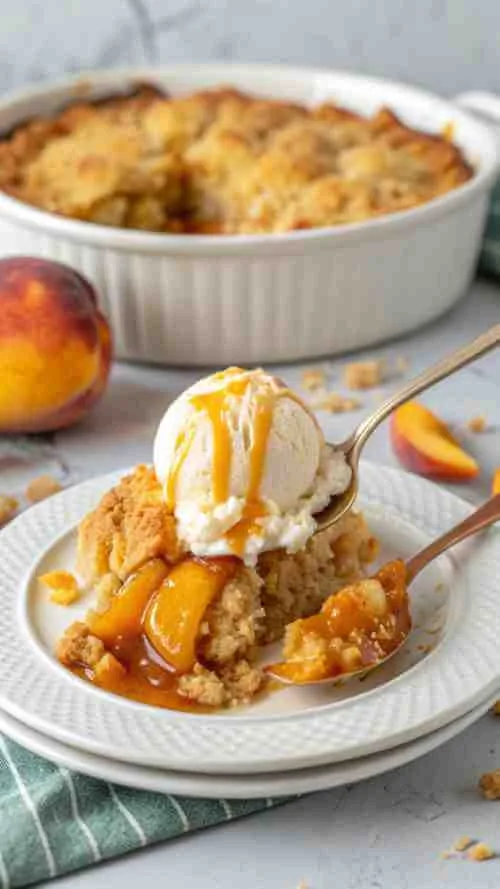 Crockpot Peach Cobbler Recipe