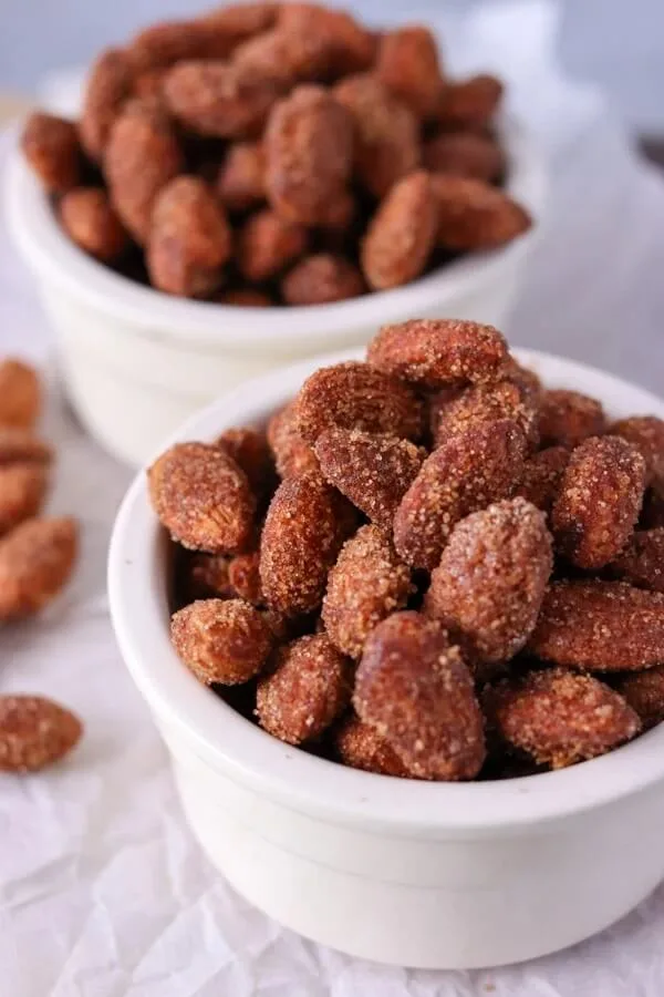 Cinnamon Sugar Candied Almonds