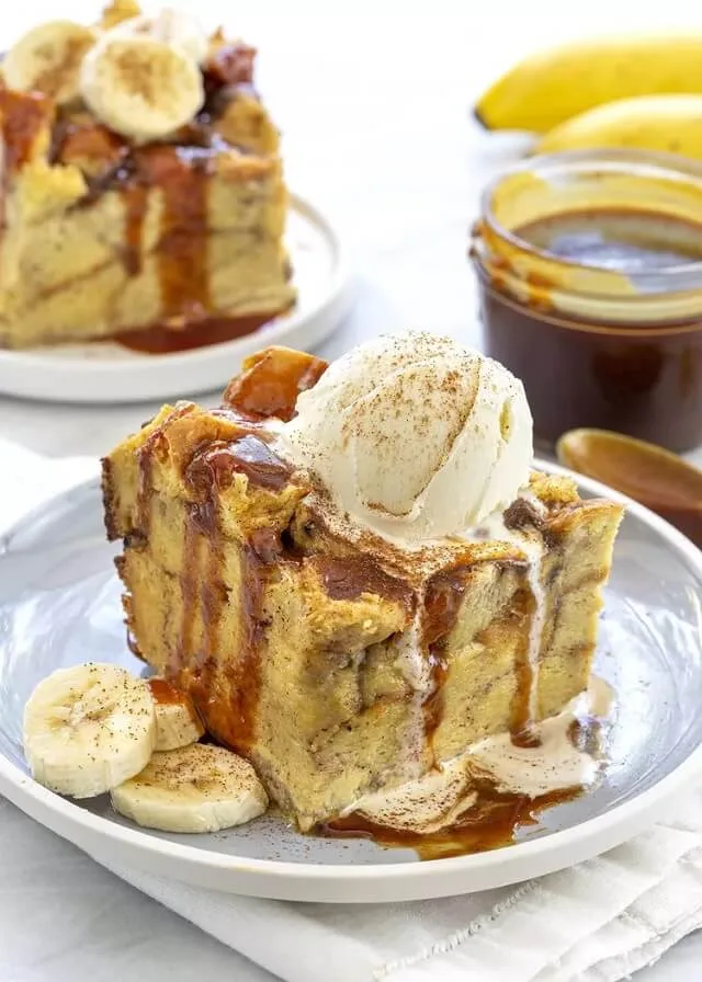 Slow Cooker Banana Bread Pudding