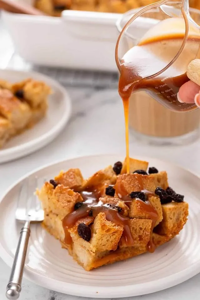 Irish Bread Pudding with Whiskey Caramel Sauce